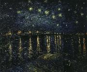 stjarnklar natt over rhone, Vincent Van Gogh